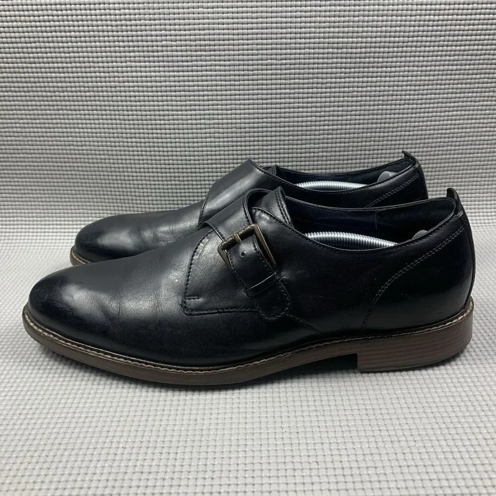 Cole Haan Black Oxfords Kennedy Grand Single Monk Strap C26115 Men's 11.5 M